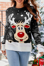 Load image into Gallery viewer, Cute Xmas Elk Graphic Christmas Sweater
