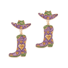 Load image into Gallery viewer, Love The Party Boots Drop Earrings
