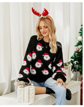 Load image into Gallery viewer, Christmas Santa Claus Pattern Pullover Sweaters Funny Ugly Christmas Sweater
