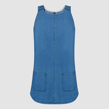 Load image into Gallery viewer, Sleeveless Casual Denim Dress with Pockets
