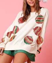 Load image into Gallery viewer, Christmas Egg Sequined Casual Long Sleeve Sweatshirt
