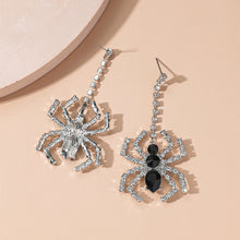 Load image into Gallery viewer, Halloween CZ Spider Earrings
