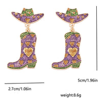 Load image into Gallery viewer, Love The Party Boots Drop Earrings
