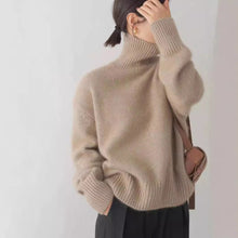 Load image into Gallery viewer, Lazy Warm Simple Turtleneck Sweater knitted Pullover
