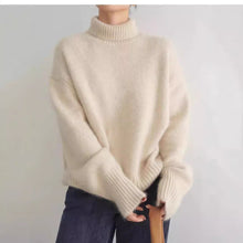 Load image into Gallery viewer, Lazy Warm Simple Turtleneck Sweater knitted Pullover
