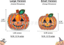 Load image into Gallery viewer, Halloween Witch Hat Pumpkin Dangle Earrings
