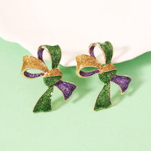 Load image into Gallery viewer, Mardi Gras Shimmer Earrings
