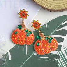 Load image into Gallery viewer, Halloween Pumpkin Earrings Halloween Costumes Party
