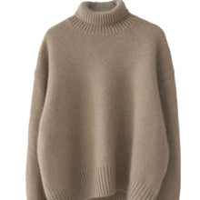 Load image into Gallery viewer, Lazy Warm Simple Turtleneck Sweater knitted Pullover
