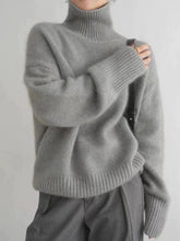 Load image into Gallery viewer, Lazy Warm Simple Turtleneck Sweater knitted Pullover
