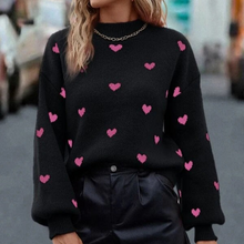 Load image into Gallery viewer, Cross My Heart Embroidered Sweater
