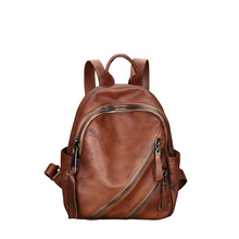 Load image into Gallery viewer, Womens Vintage Brown Leather Backpack Purse Book Bag Purse for Women

