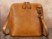 Load image into Gallery viewer, Leather Crossbody Bag Handmade Satchels Small Women Shoulder Purse
