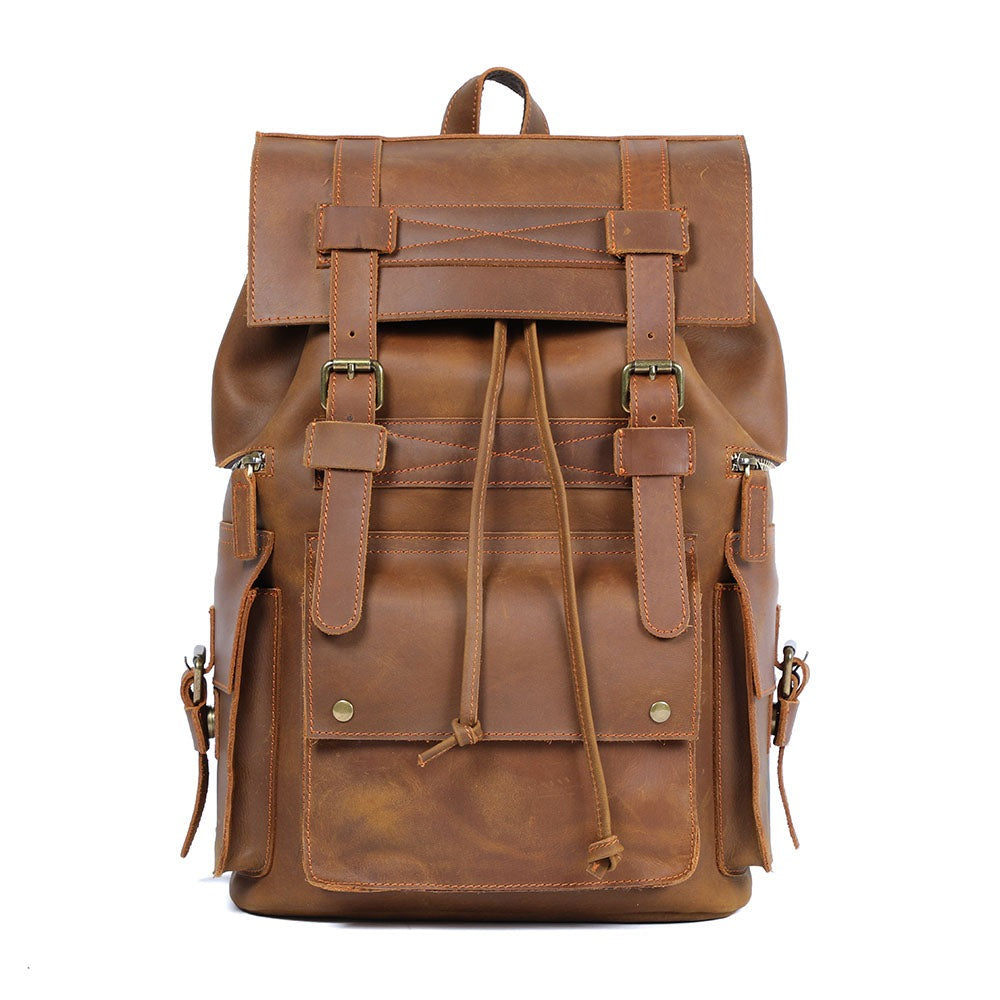 Handmade Full Grain Leather Backpack for Men