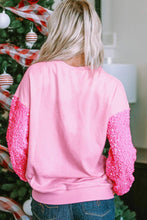 Load image into Gallery viewer, Pink Graphic &quot;Love&quot; Valentines Sequin Sweatshirt
