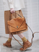 Load image into Gallery viewer, Modern Womens Brown Leather Satchels Leather Messenger Bag For Women
