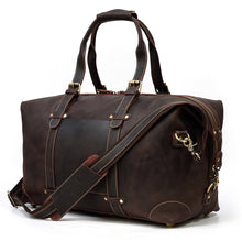 Load image into Gallery viewer, Crazy Horse Travel Weekender Leather Duffel Bag
