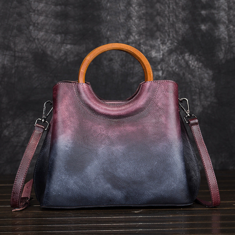 Unique Dyed Leather Women Handbag Purse for Women
