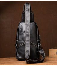 Load image into Gallery viewer, Classic Zipper Leather Sling Bag
