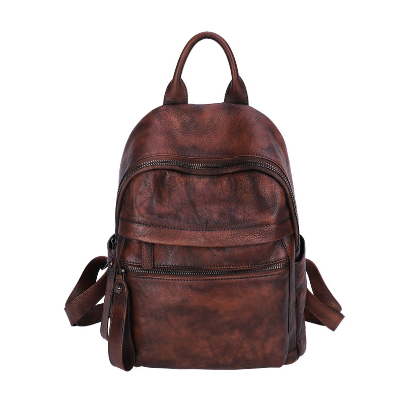 Vintage Leather Rucksack Womens Vintage School Backpacks Leather Backpack Purse