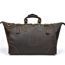 Load image into Gallery viewer, Dark Brown Crazy Horse Leather Duffel Bag
