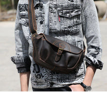 Load image into Gallery viewer, Stylish Vintage Leather Cross Body Bag for Men
