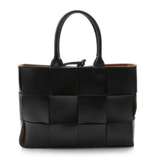Load image into Gallery viewer, Large Woven Leather Tote Bag
