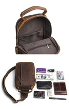 Load image into Gallery viewer, Leather Small Sling Bag for Men

