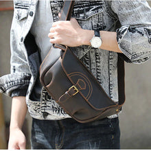 Load image into Gallery viewer, Stylish Vintage Leather Cross Body Bag for Men
