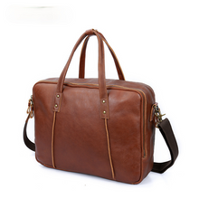 Load image into Gallery viewer, Vintage Leather Portable Briefcase
