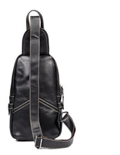 Load image into Gallery viewer, Classic Zipper Leather Sling Bag
