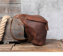 Load image into Gallery viewer, Large Leather Shoulder Cross Body Sling Bag
