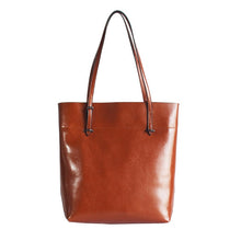 Load image into Gallery viewer, Simple Leather Tote Bag Shoulder Bag for Women
