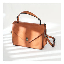 Load image into Gallery viewer, Modern Womens Brown Leather Satchels Leather Messenger Bag For Women
