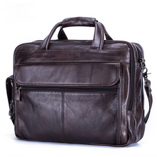 Load image into Gallery viewer, Vintage Men Leather Business Briefcases Laptop

