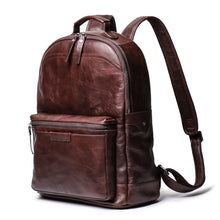 Load image into Gallery viewer, Handmade Full Grain Leather School Backpack for Men Laptop Bag Travel Backpack
