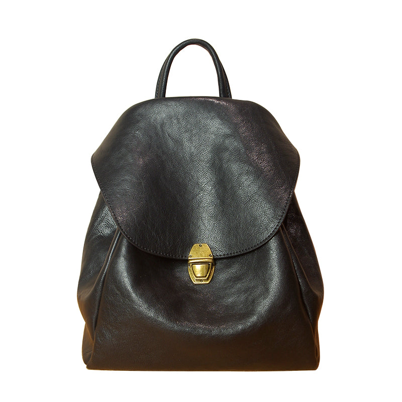 Simple Classic Vintage Leather Backpack