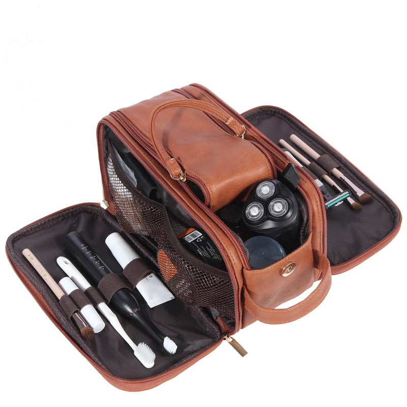 Leather Dopp Kit Toiletry Bag Groomsmen Gift Luxury Travel Bag