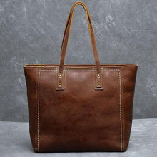 Load image into Gallery viewer, Classic Full Grain Leather Women&#39;s Tote Bag
