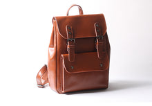 Load image into Gallery viewer, Brown Leather Backpack for Women Men
