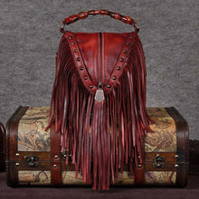 Load image into Gallery viewer, Womens Boho Leather Fringe Crossbody Handbags Small Purses Bags for Women
