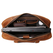 Load image into Gallery viewer, Leather Laptop Bag  Vintage Leather Briefcase
