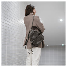 Load image into Gallery viewer, Small Leather Backpack Ladies Leather Rucksack for Women
