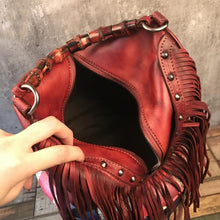 Load image into Gallery viewer, Womens Boho Leather Fringe Crossbody Handbags Small Purses Bags for Women
