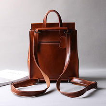 Load image into Gallery viewer, Classic Button Convertible Leather Backpack Bag School Purse Small Backpack for Women
