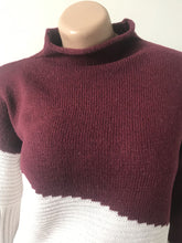 Load image into Gallery viewer, Color Block High Neck Sweater
