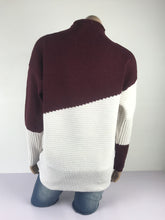 Load image into Gallery viewer, Color Block High Neck Sweater
