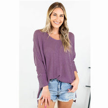 Load image into Gallery viewer, Simple V-neck Long Sweater
