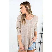 Load image into Gallery viewer, Simple V-neck Long Sweater
