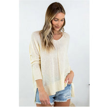 Load image into Gallery viewer, Simple V-neck Long Sweater
